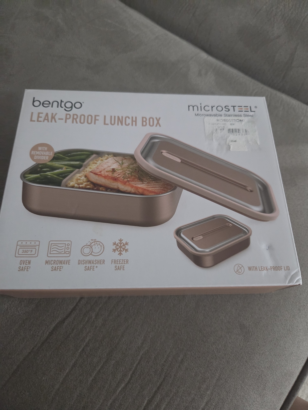 bentgo Microsteel Leak-Proof Lunch Box in Gold